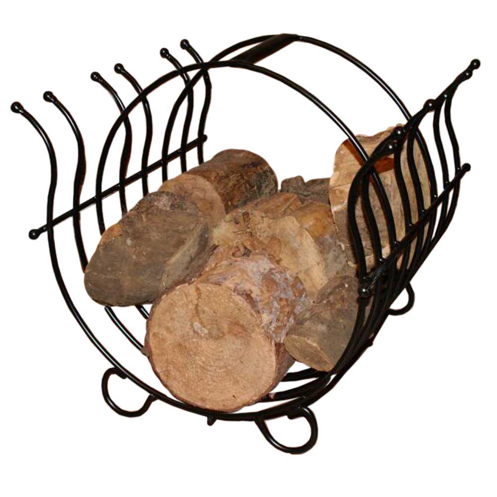 Poppy Forge Round Metal Log Holder