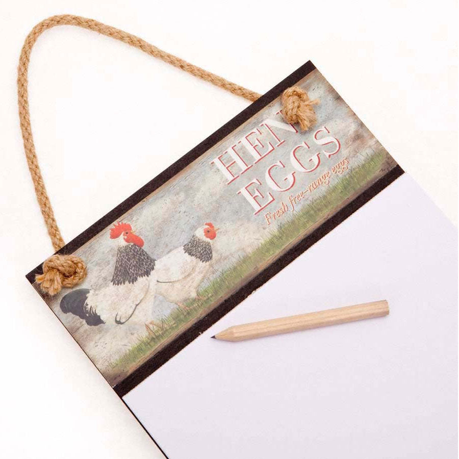 Wiscombe Hens Eggs Scribbler Notepad