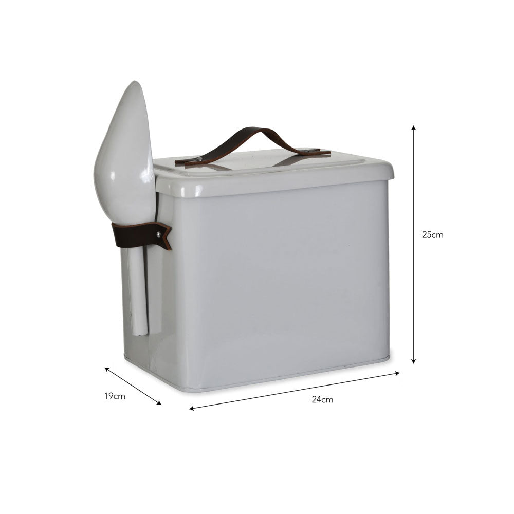 Dimensions of Small Metal Pet Food Storage Bin