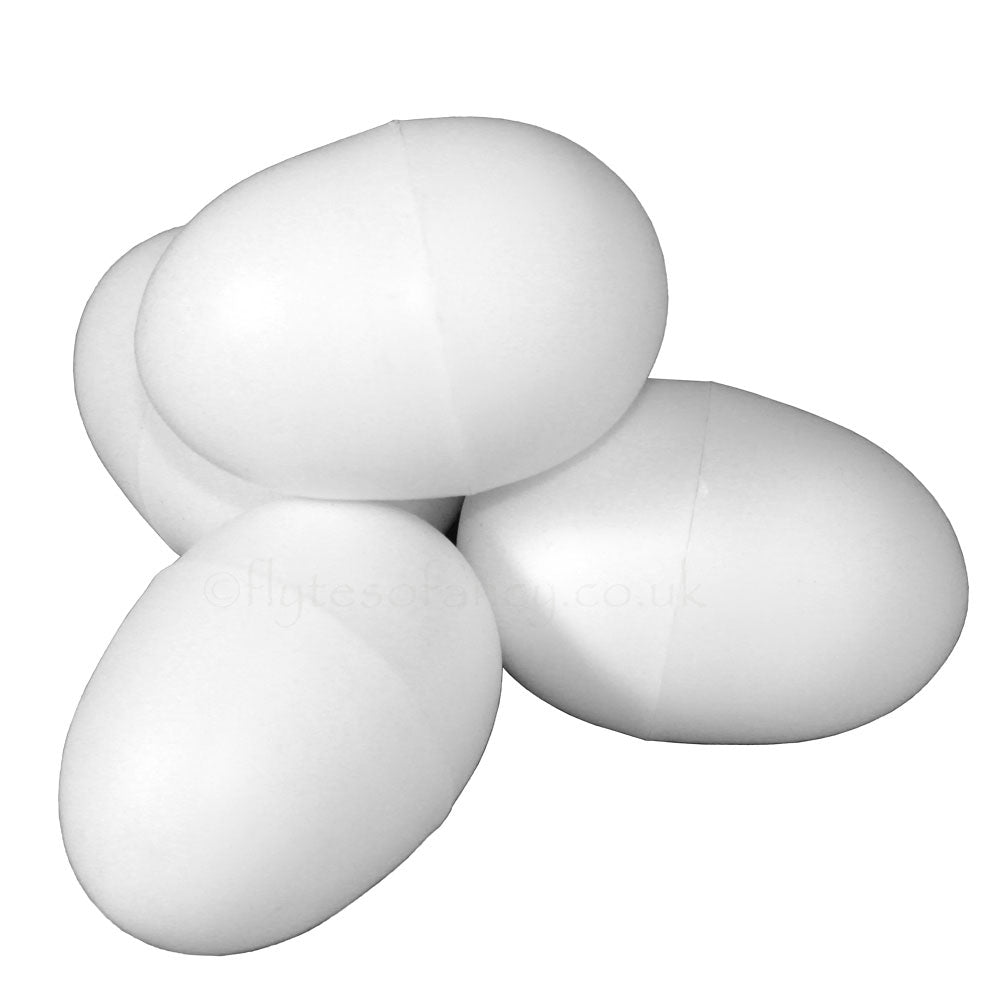 White Plastic Dummy Chicken Eggs