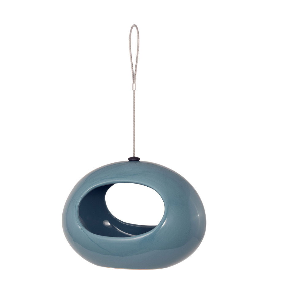 Selo Hanging Blue Ceramic Water Dish