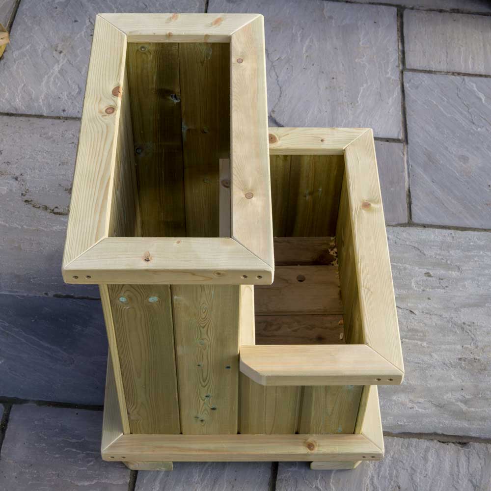 Top view Two Tier Holwell Garden Planter