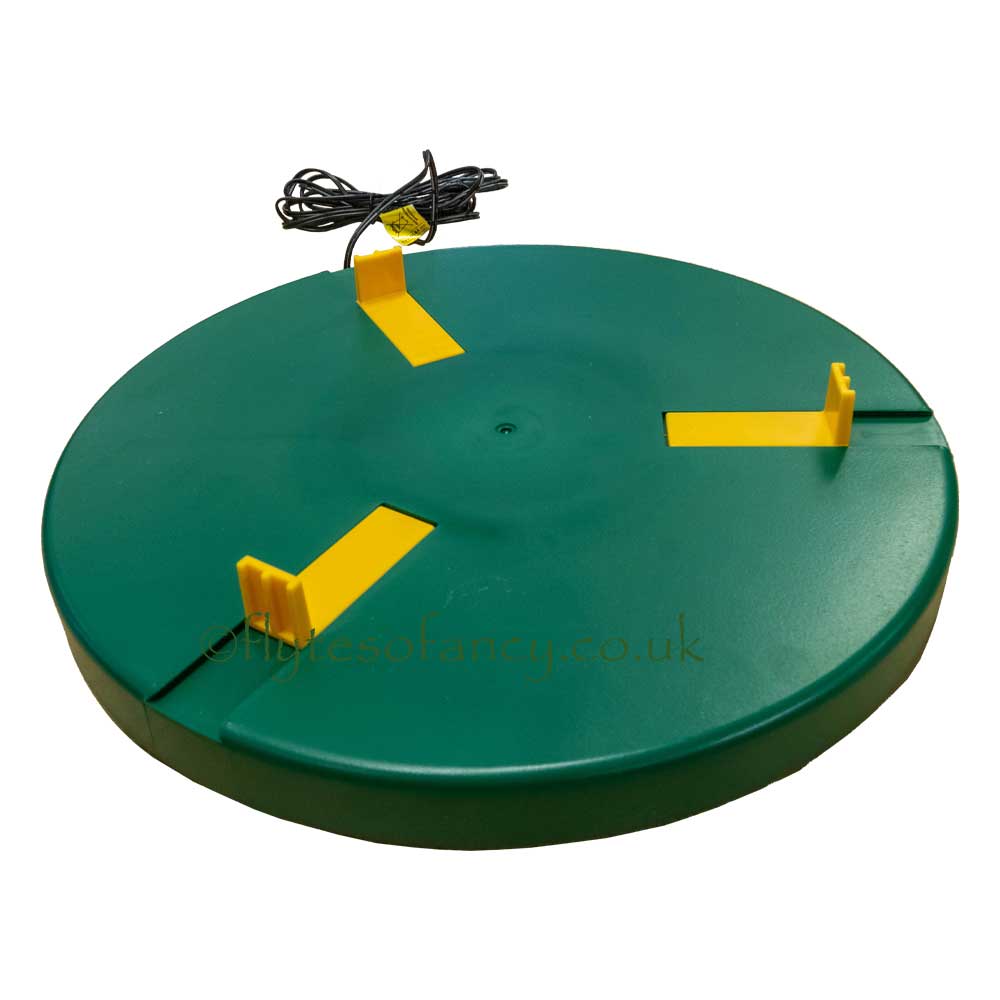 30cm Electric Heater plate for poultry drinkers, arms retracted