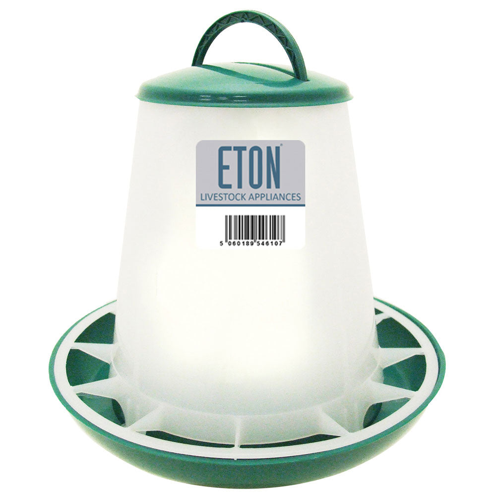 1kg Green Eton Plastic Poultry Feeder