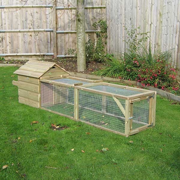 Guinea Pig House & Run for the garden, view 2