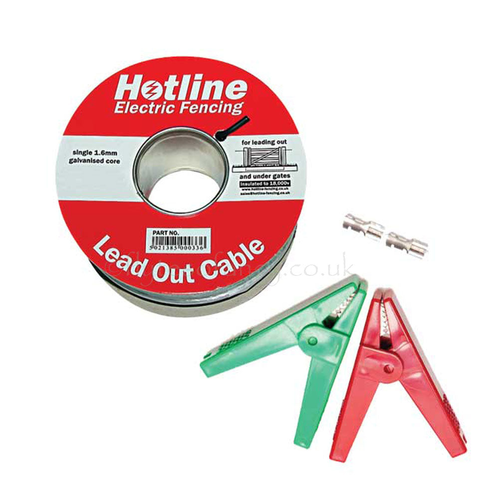 HT Lead Out Cable with a pack of 4 Crocodile Clips.