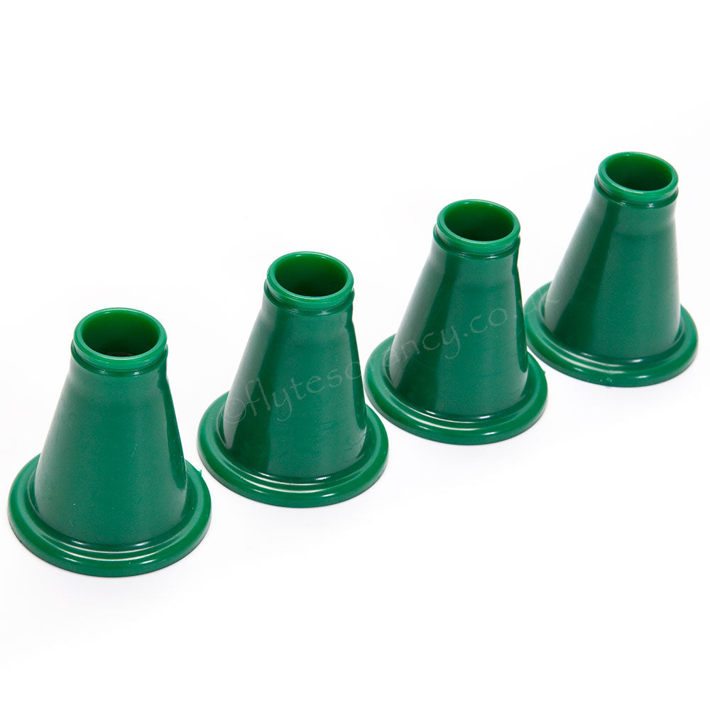 Green Plastic Cone Legs Handy Feeders/Drinkers