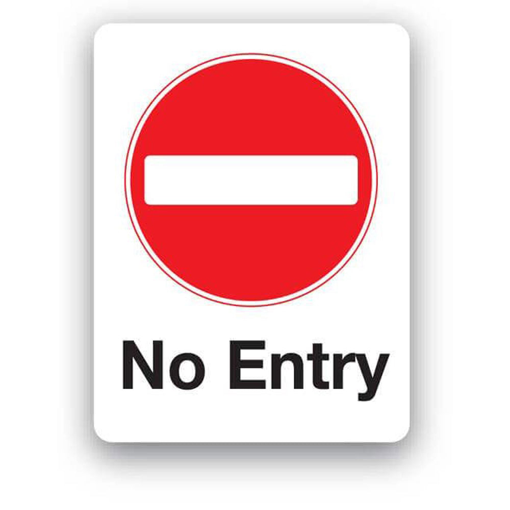 Large No Entry sign
