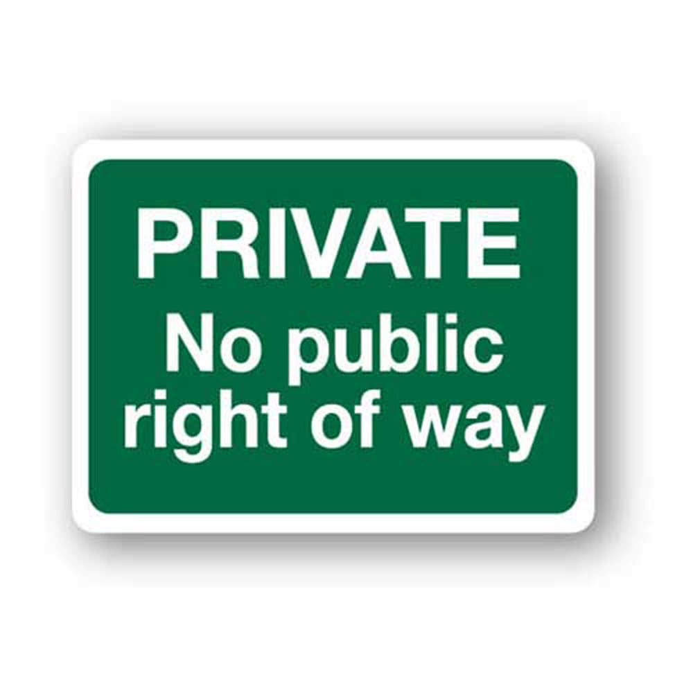 Private No Public Right of Way