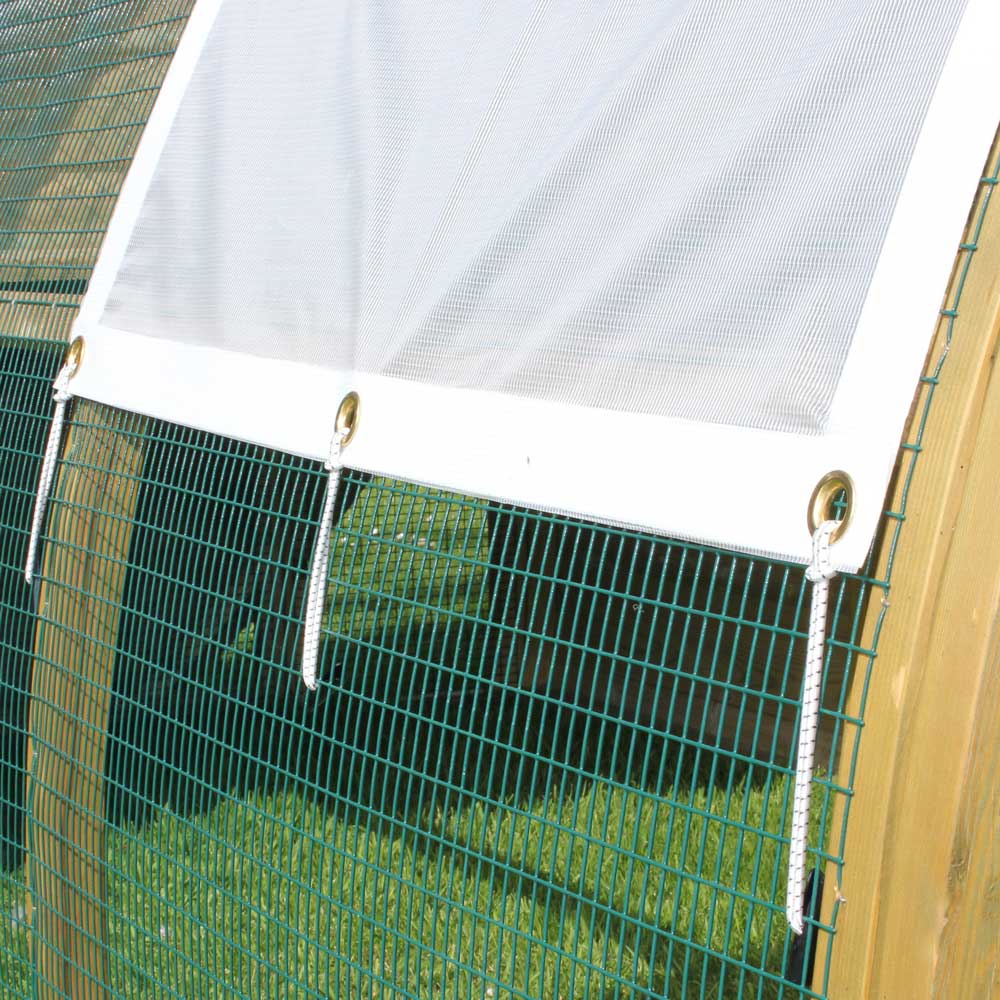 Bungees attaching Rainshade to Chicken Run