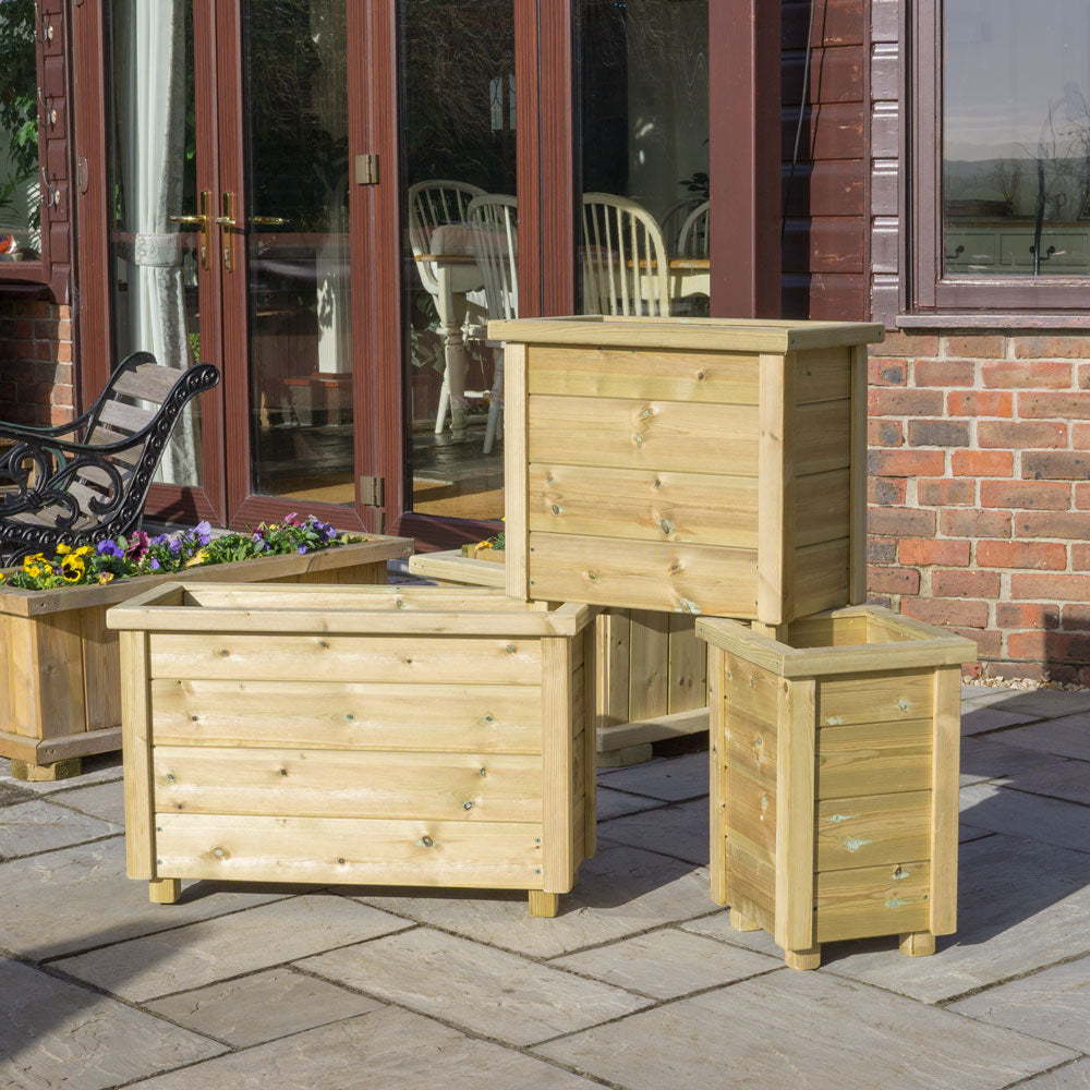 Minterne Wooden Garden Planters