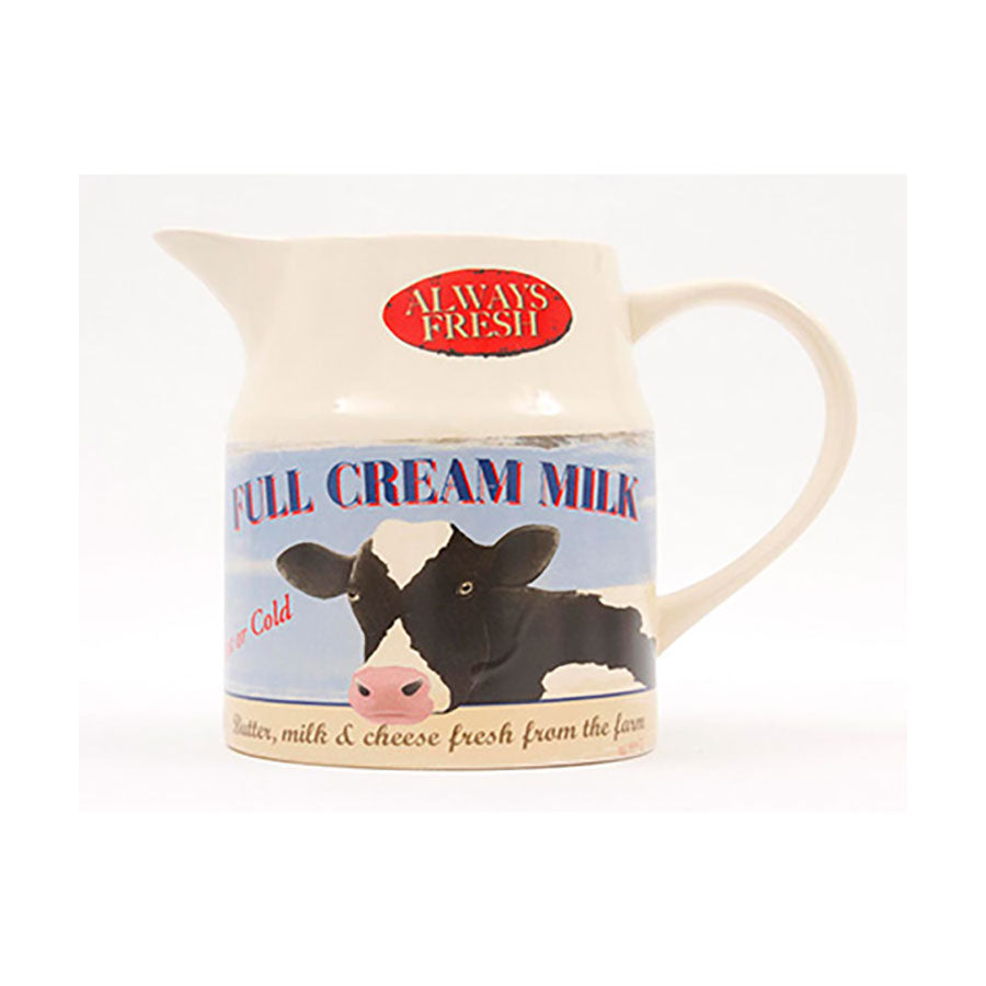 Vintage-style Full Cream Milk Jug