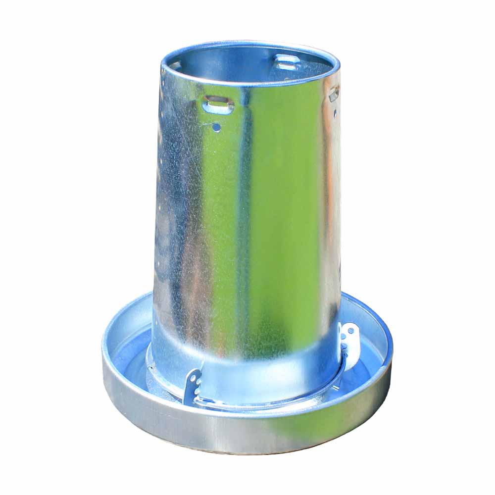 10kg Galvanised Feeder with Rainhat & Anti-flick Ring