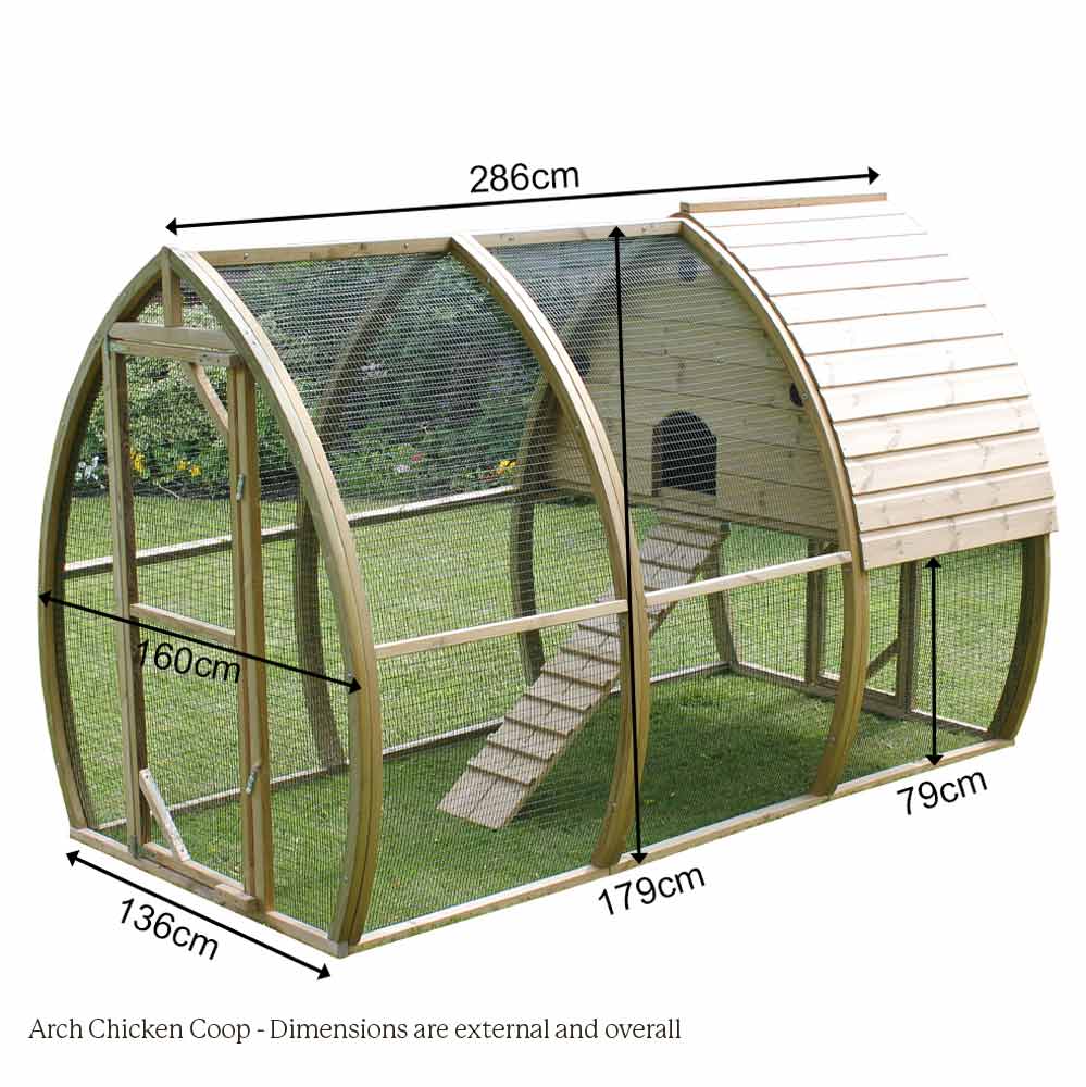 Dimensions of The Arch Chicken Coop