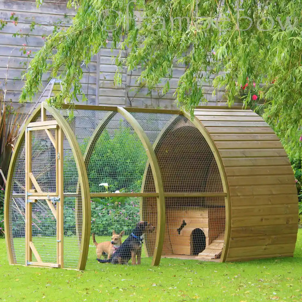 Framebow Arched Dog Kennel with doggies