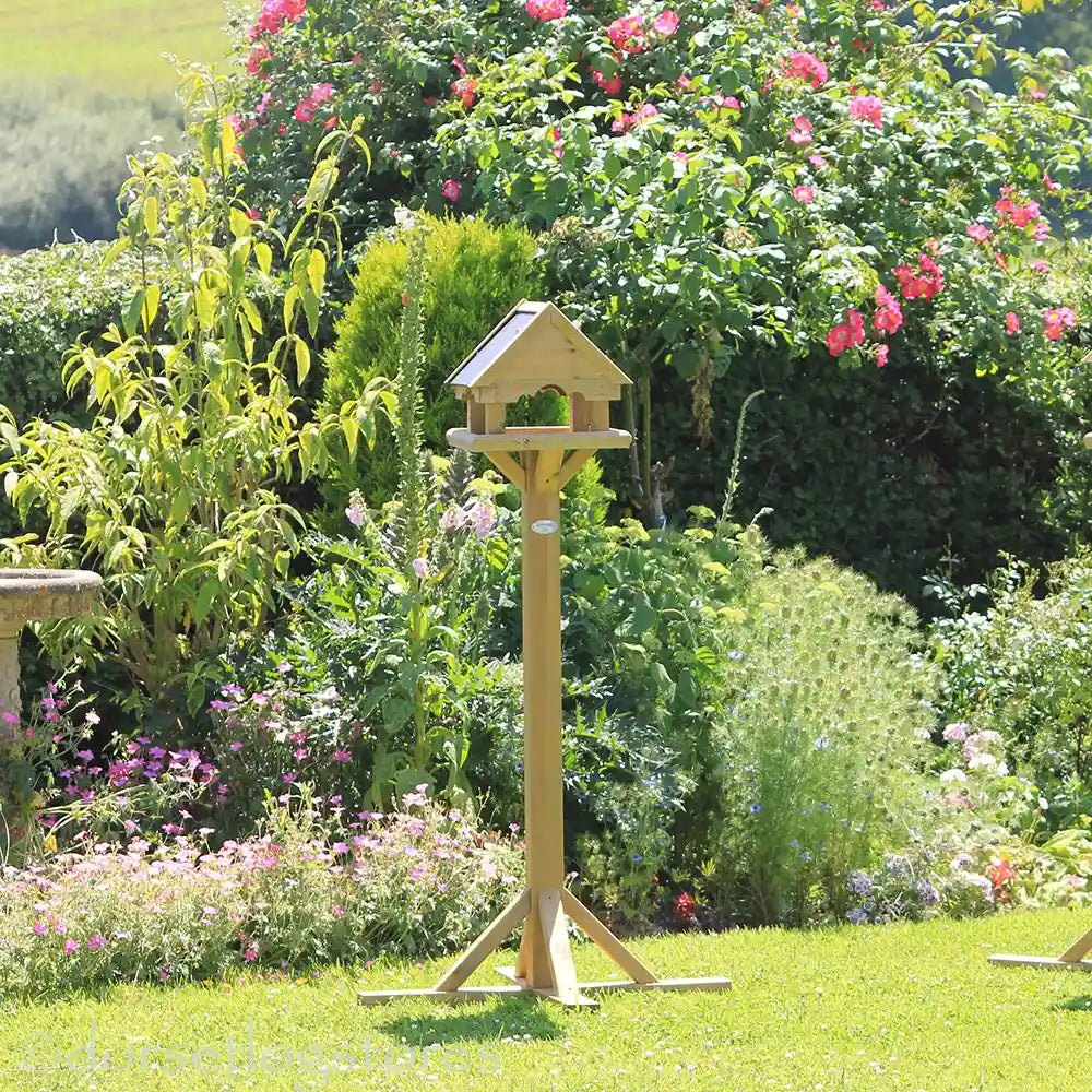 Ascot Bird Table on a lawn