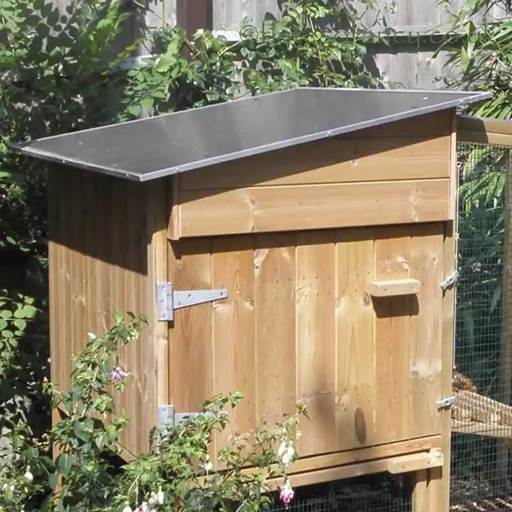 House section of Flyte Aviary 4 Chicken Coop