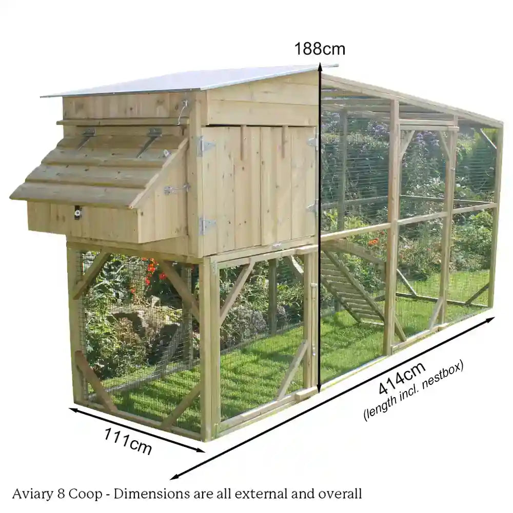 The Flyte Aviary 8 Chicken Coop
