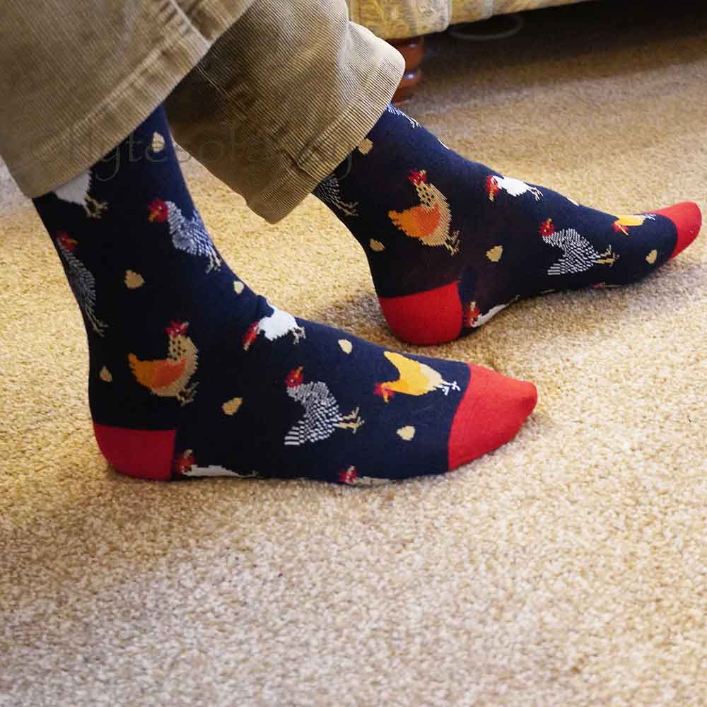 Bartleby Bamboo Funky Socks - Chicken