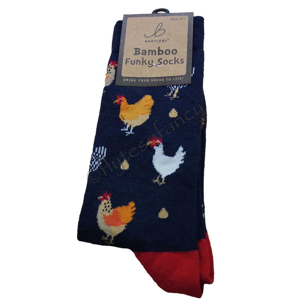 Bartleby Bamboo Funky Socks - Chicken