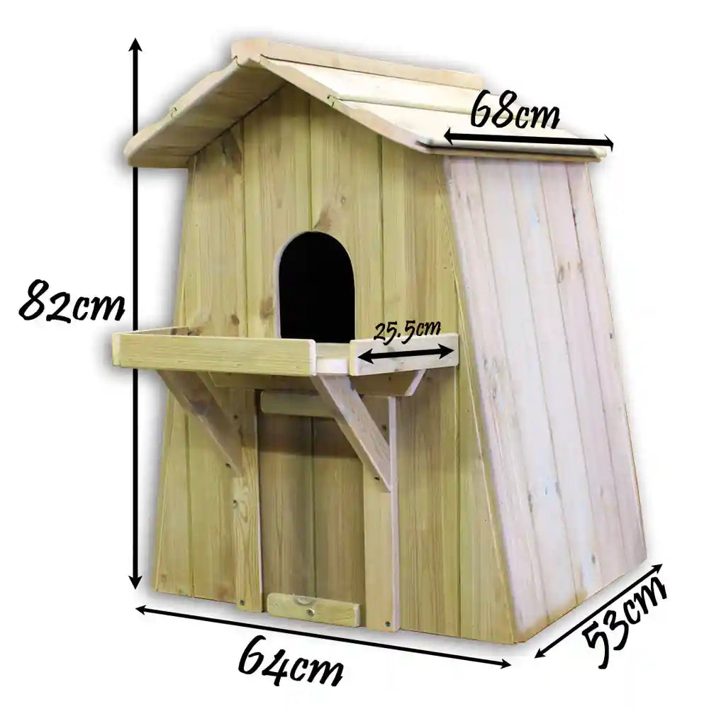Dimensions Flyte Barn Owl Nesting Box