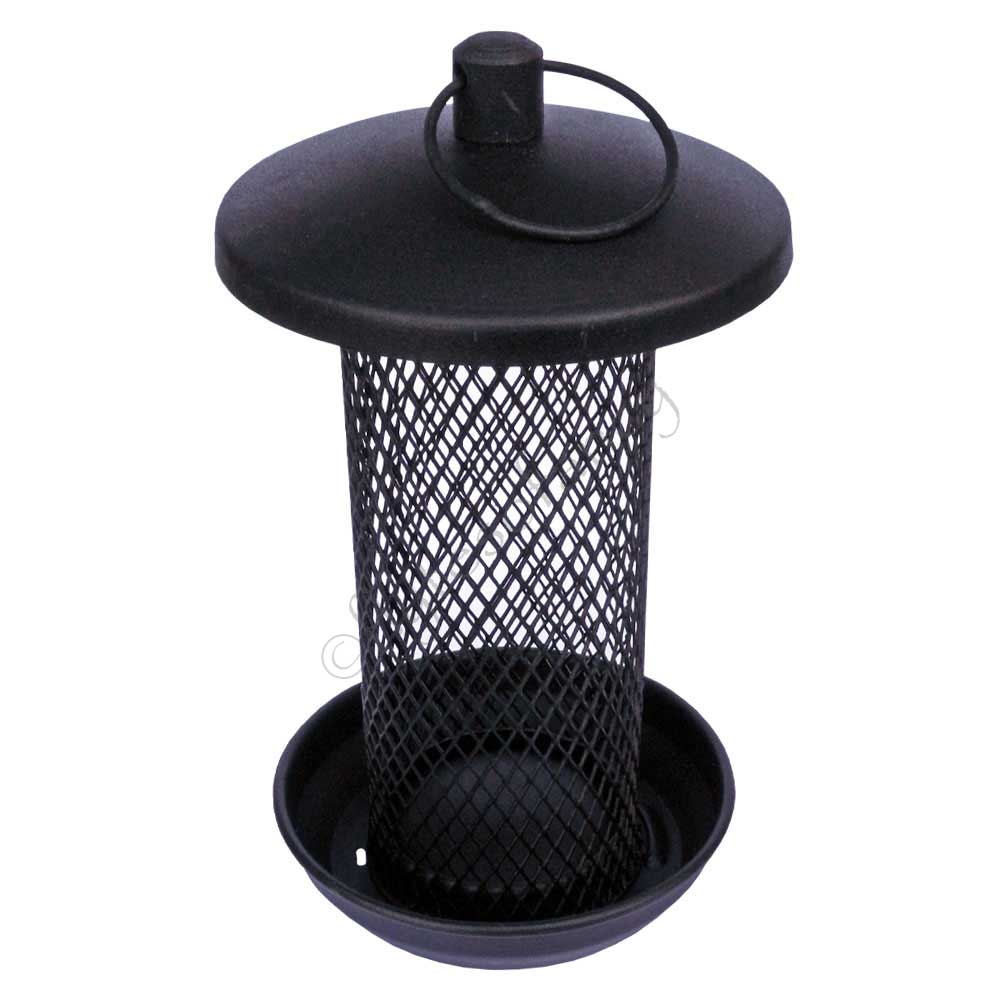 Black Metal Sunflower Hearts Feeder 