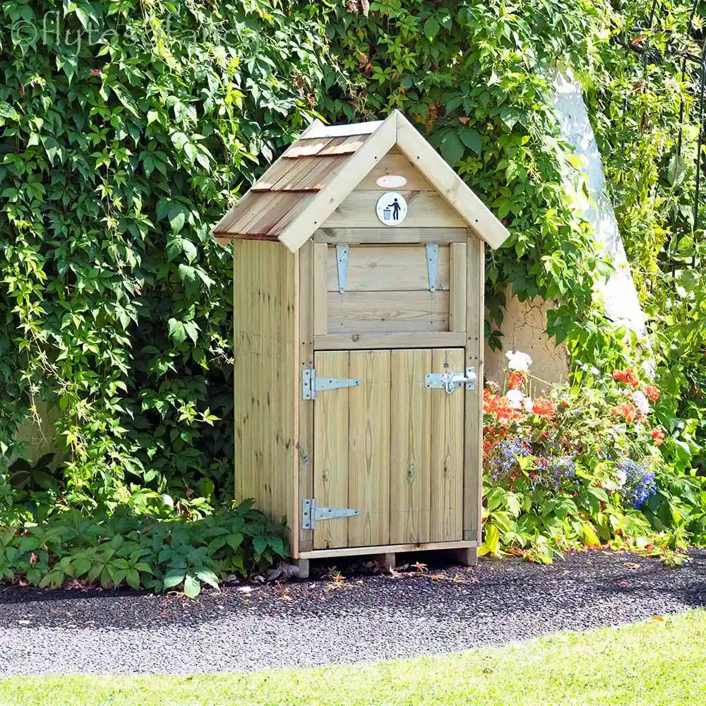 Outdoor Wooden Litter Bin