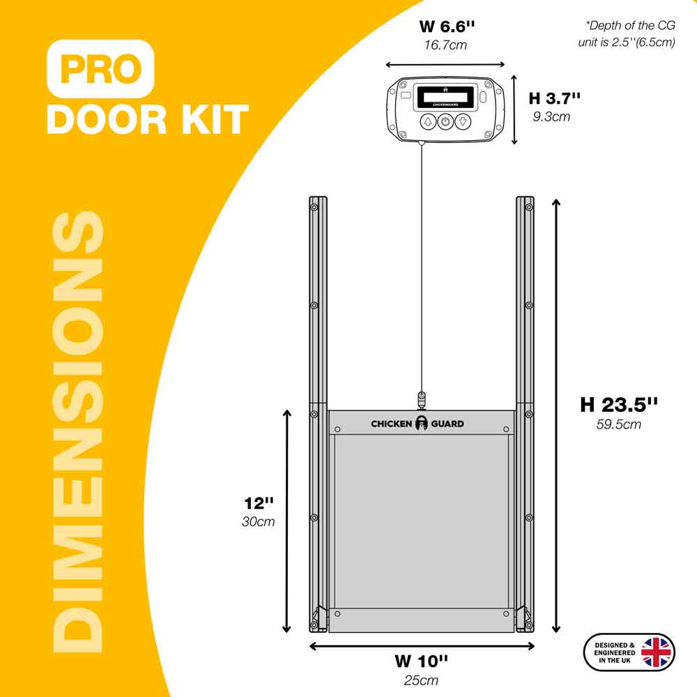 ChickenGuard PRO Coop Door Opener & Locking Door Kit