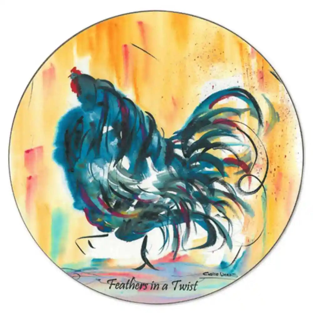 Claire Weeks Chicken Placemats, set of 4