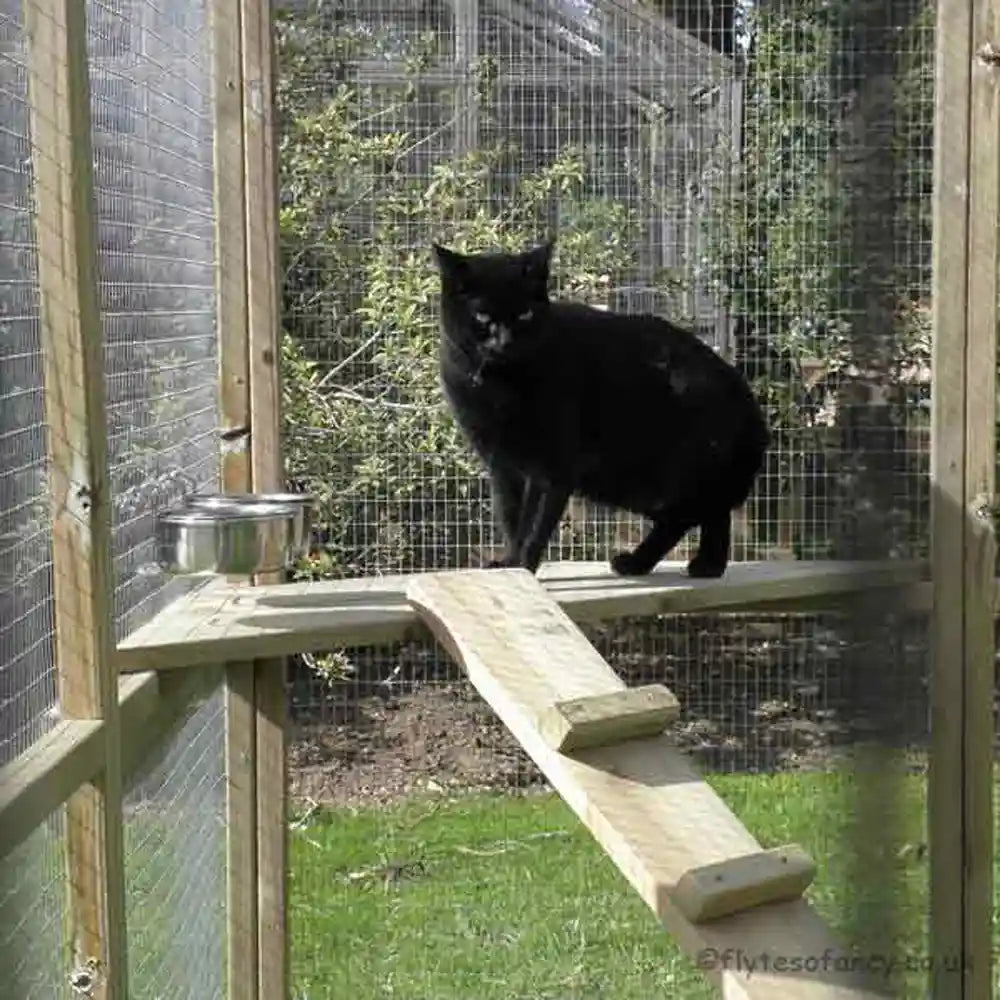 Corner Shelf and Ramp for Cat Play Pen