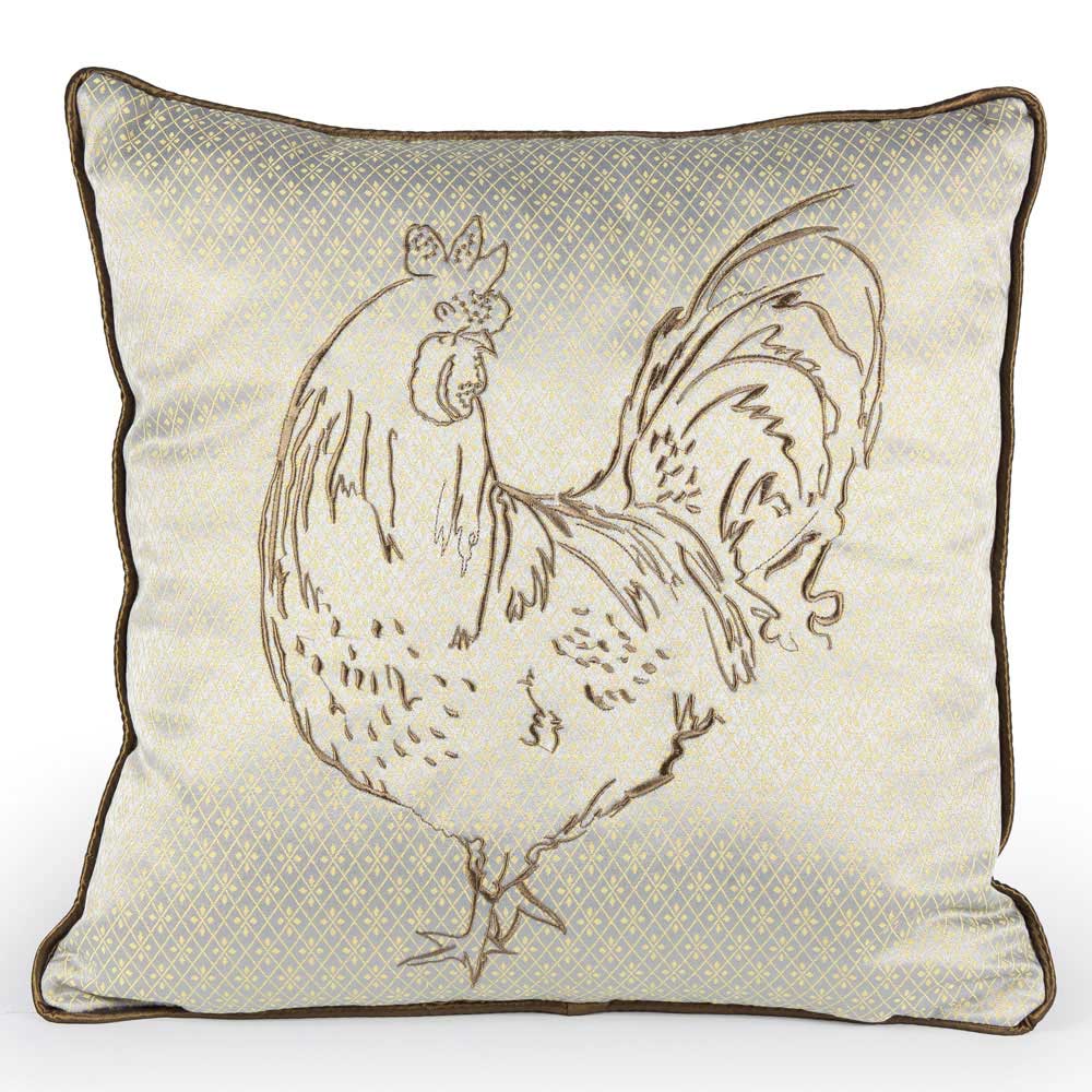 'Posh' Cockerel Cushion by Dora Designs