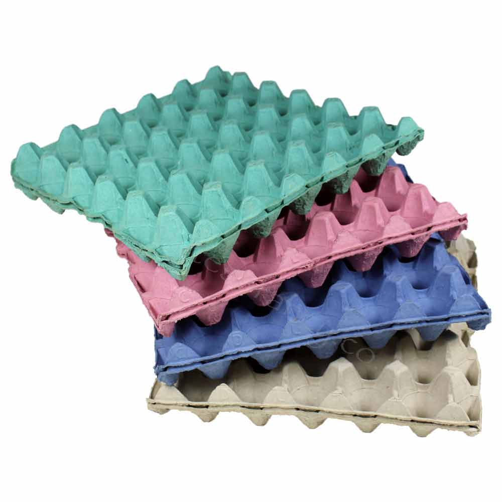 4 Colours of Egg Trays