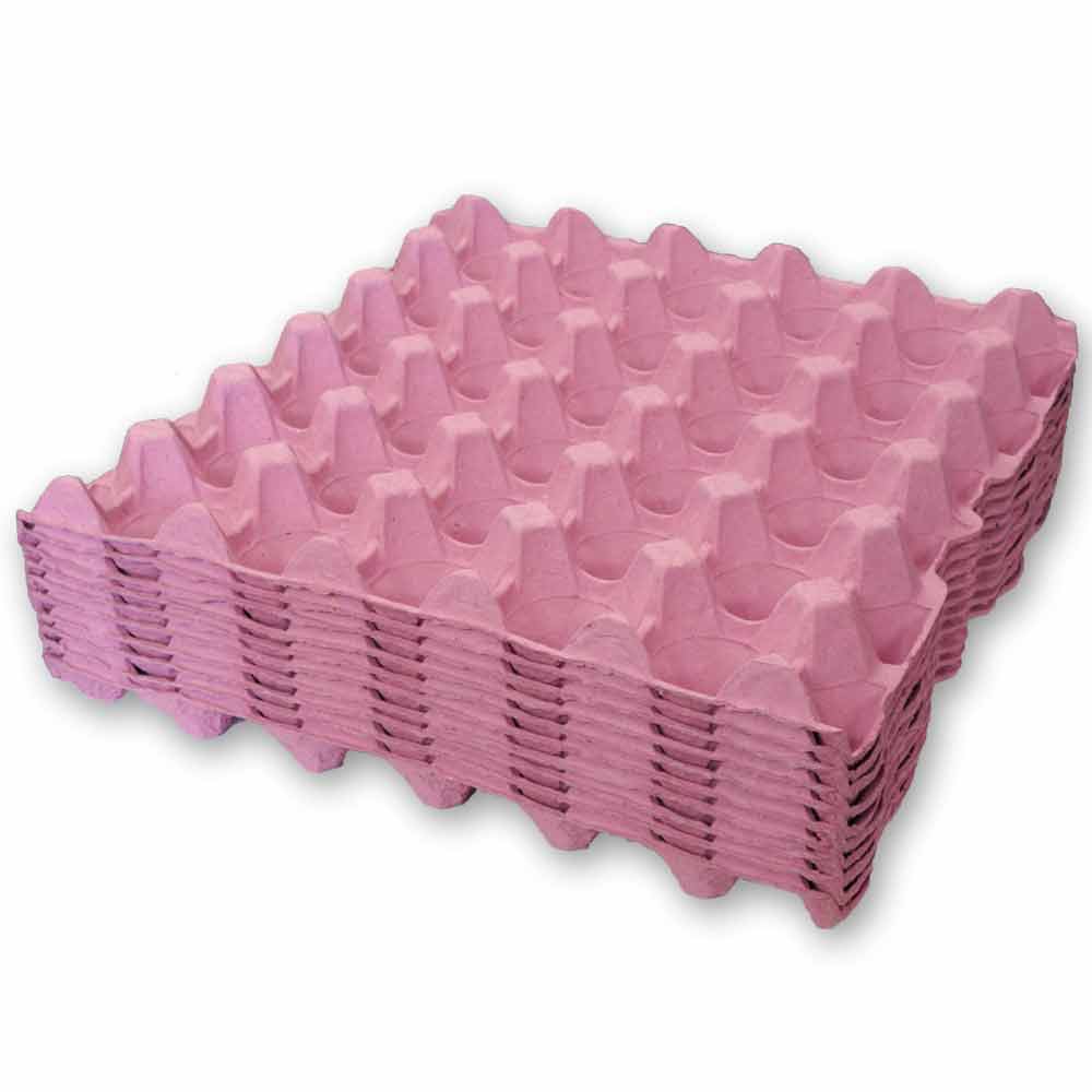 Pink Egg Trays, pack of 10