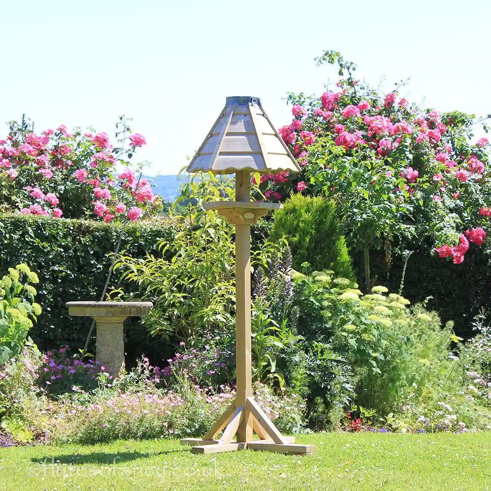 Elizabeth Garden Bird Table in the garden