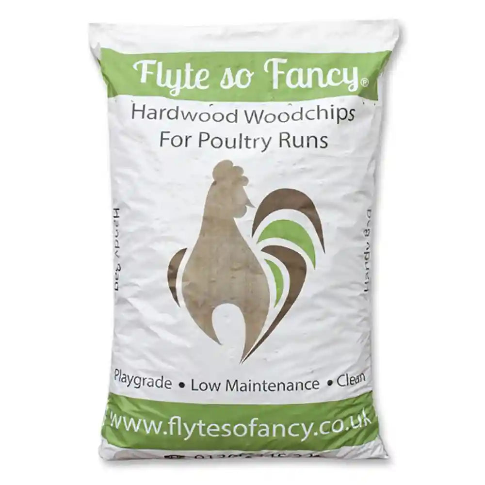 Hardwood Woodchip for Poultry Runs - 40 Bags