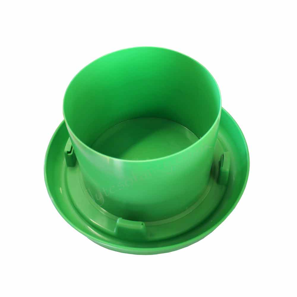 Green Bio-Plastic Drinkers for Chickens, inside 6L