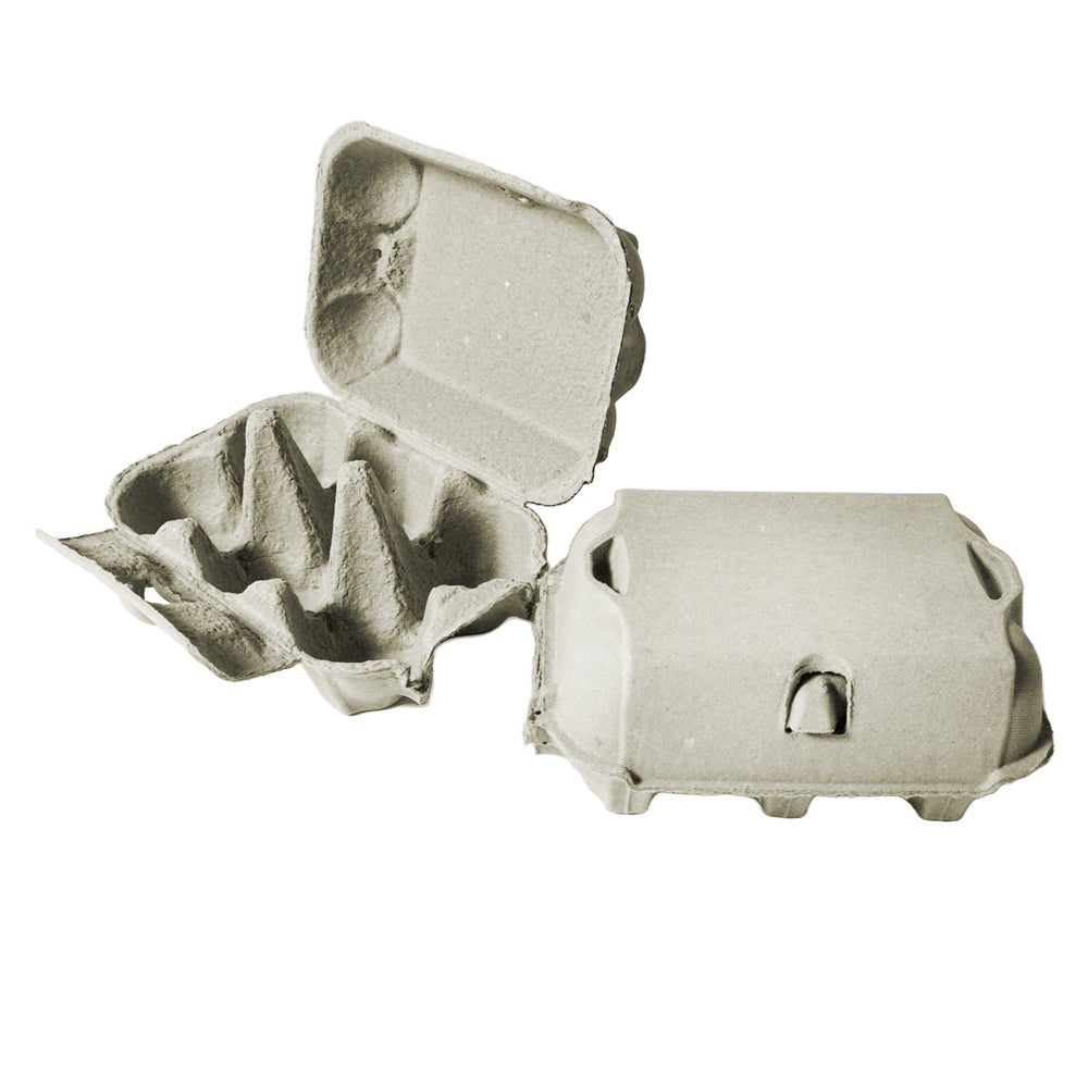 Grey Fibre Egg Boxes