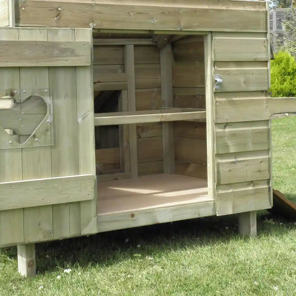 Inside Handy 10 Hen House 