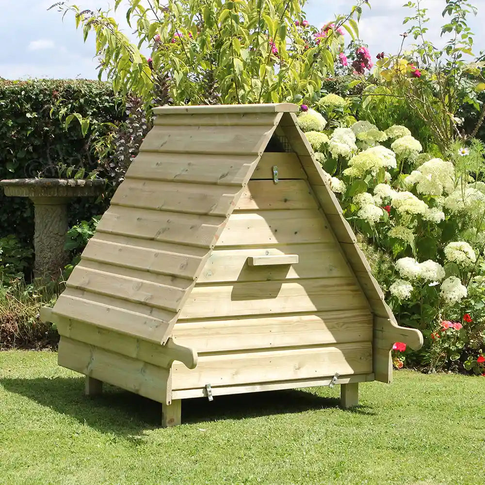Rear view Hobby Hen House