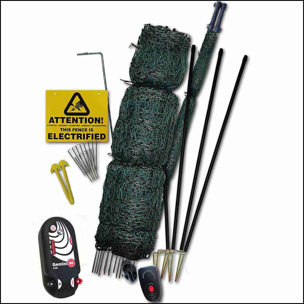 Hotline Gated Electric Poultry Netting Kit, 25m