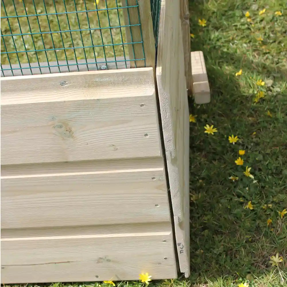 Timber Windbreak Skirt for Poultry Protection Pens