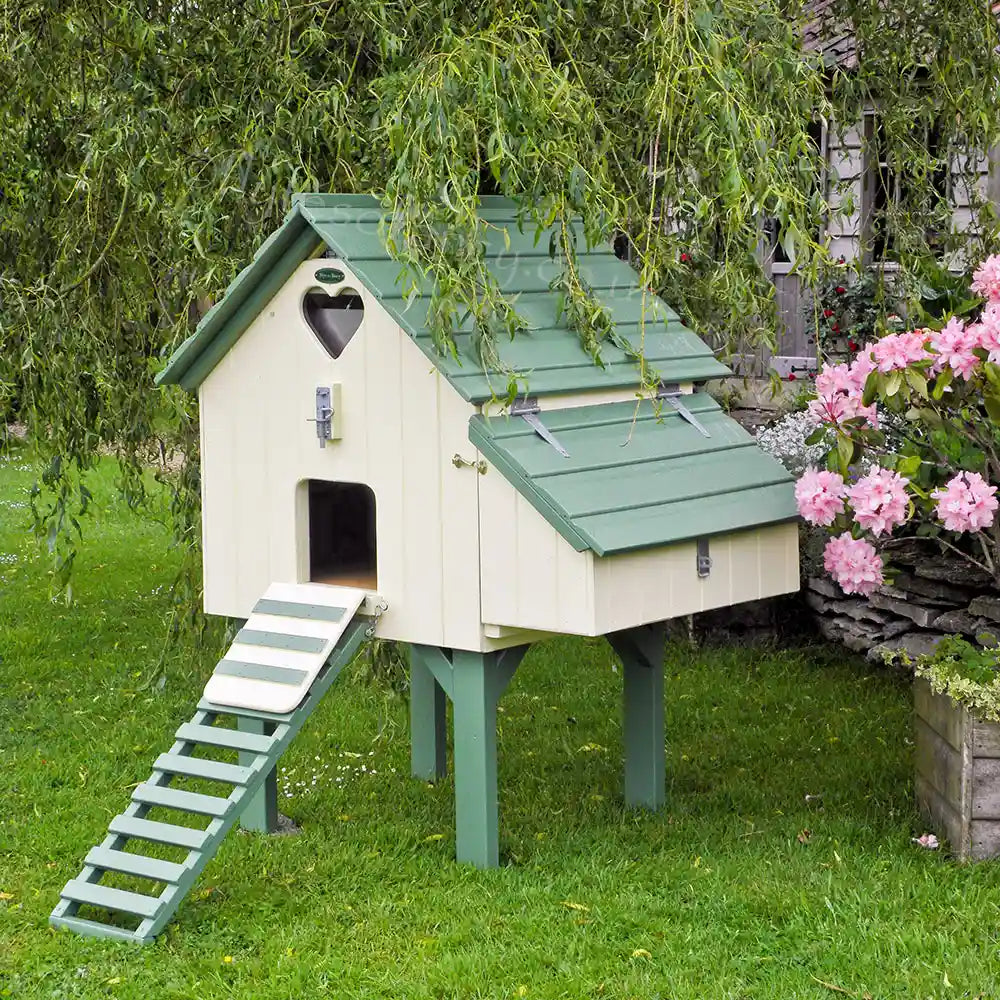 Painted Maggie's Henhouse in white jungle