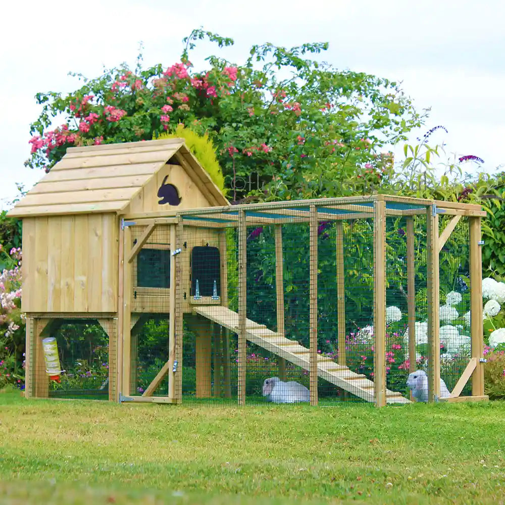 Summer House Rabbit Milly's Rabbit House & 9ft Run | Made in Dorset by Flyte so Fancy