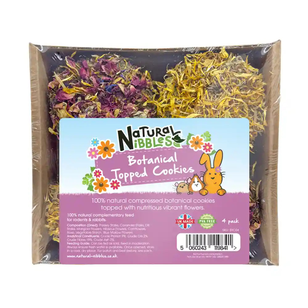 Natural Nibbles Botanical Topped Cookies for Rabbits