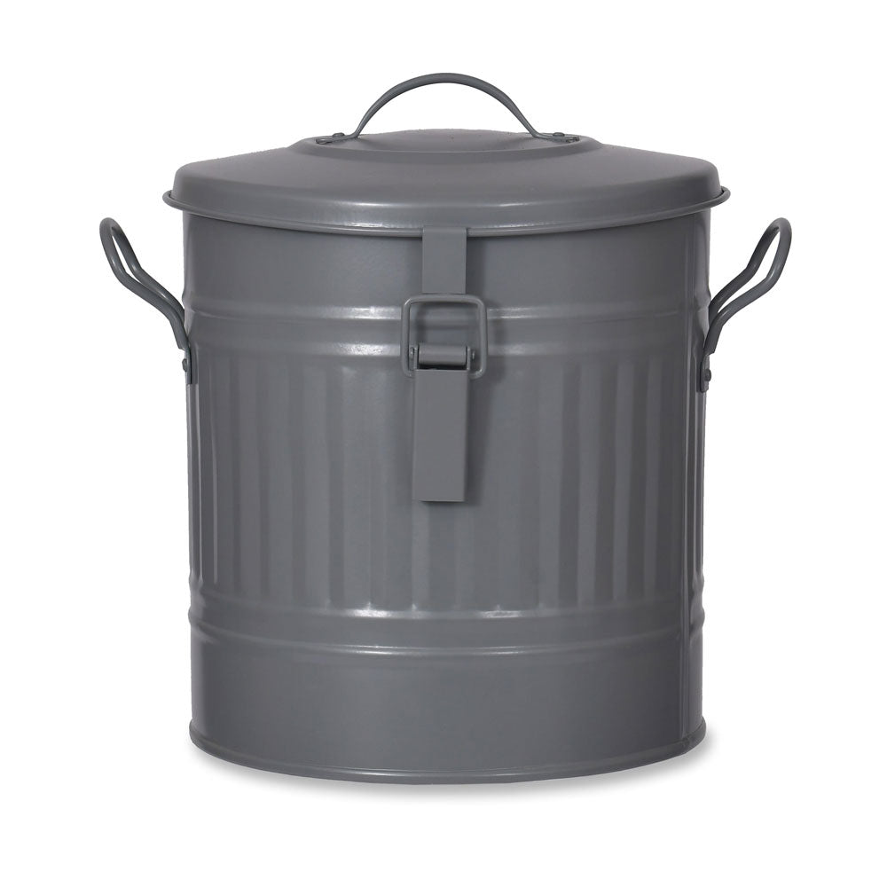 Metal Feed Bin with Locking Lid