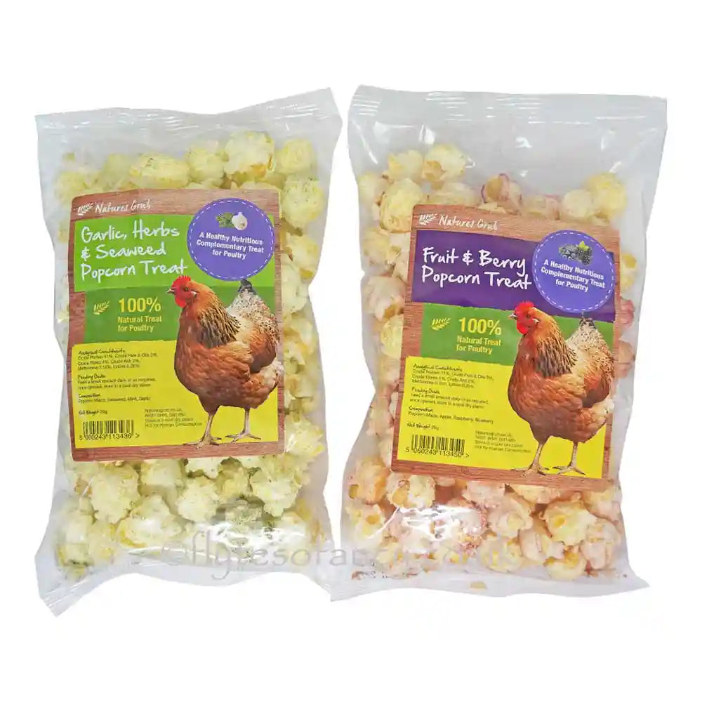 Nature's Grub Popcorn Treat For Chickens, 20g bag