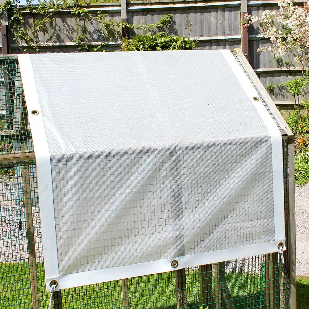 Large Translucent Rainshade for Poultry Pen