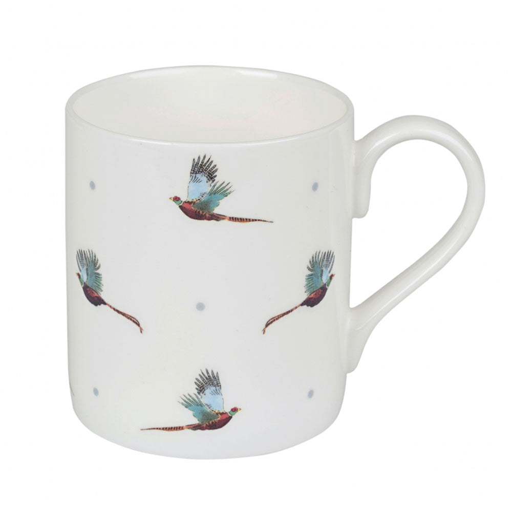 Sophie Allport Flying Pheasant Mug (White)