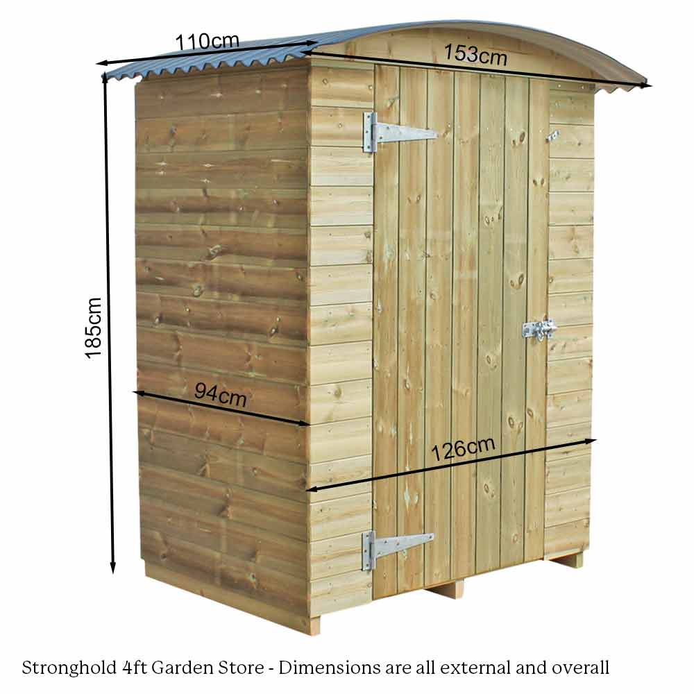 The Stronghold Garden Store (4ft wide)