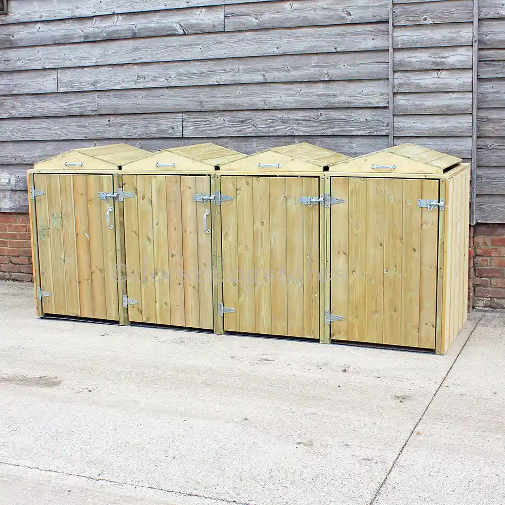 Quad Wheelie Bin Stores